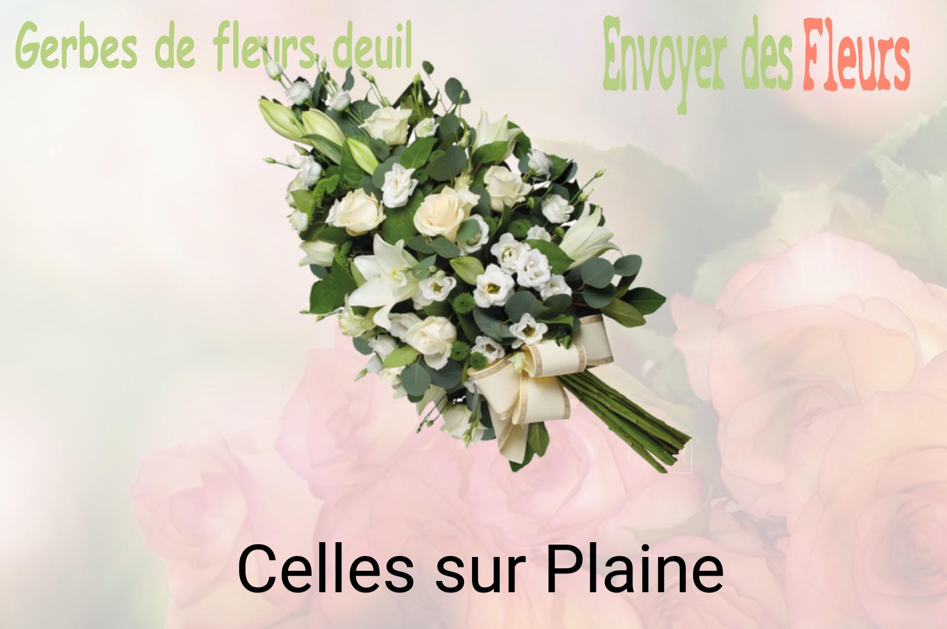 Gerbe de fleurs de deuil livrée à Celles-sur-Plaine